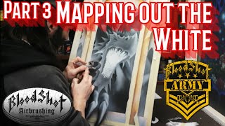 How to Airbrush A Dragon. Video.3 Mapping with Stencils