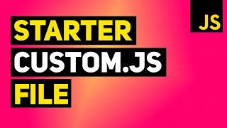 How to Create a Proper Starter Custom JavaScript Document with jQuery | Learn JavaScript