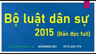 Bộ luật dân sự - Bản full