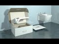 sensowash ® c how to install duravit hanging type commode by modern tiles faisalabad.flv