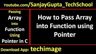 how to pass an array into function using pointers in c programming | by Sanjay Gupta