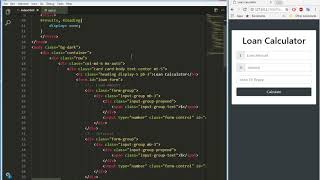 Learn JavaScript, Excercise ~ Loan Calculator