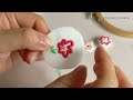 색다른 데스크테리어 인테리어 소품 추천 프랑스자수로 만드는 자석 making a flower embroidery magnet.