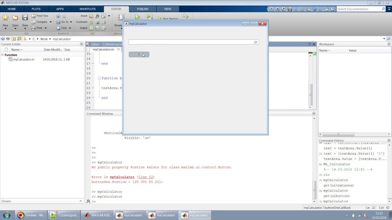 MATLAB App Designer Command Line Tutorial - Design Calculator In Easy ...