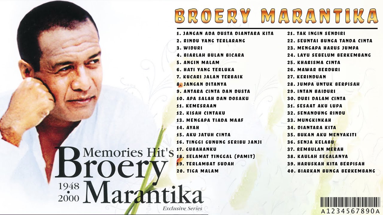 [Tanpa Iklann] 40 Top BROERY MARANTIKA [Full Album] Tembang Kenangan ...