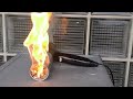 burning hair dryer fire by electric device