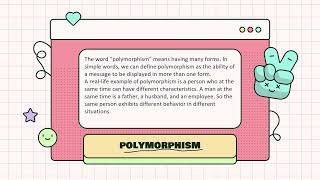 Lecture 17|| Polymorphism and function overloading
