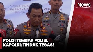 Polisi Tembak Polisi, Kapolri: Tak bisa Ditolerir, Tindak Tegas - iNews Siang 23/11