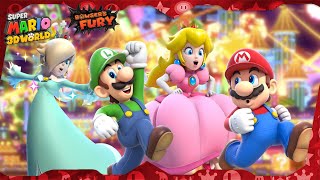 Super Mario 3D World for Switch ᴴᴰ | World Bowser (All Green Stars & Stamps) 4-Player with Rosalina