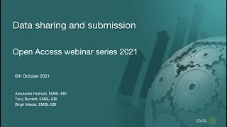 Open access data sharing and submission