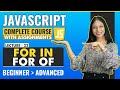 22. For in, For of | Javascript tutorial for beginners | Javascript full course