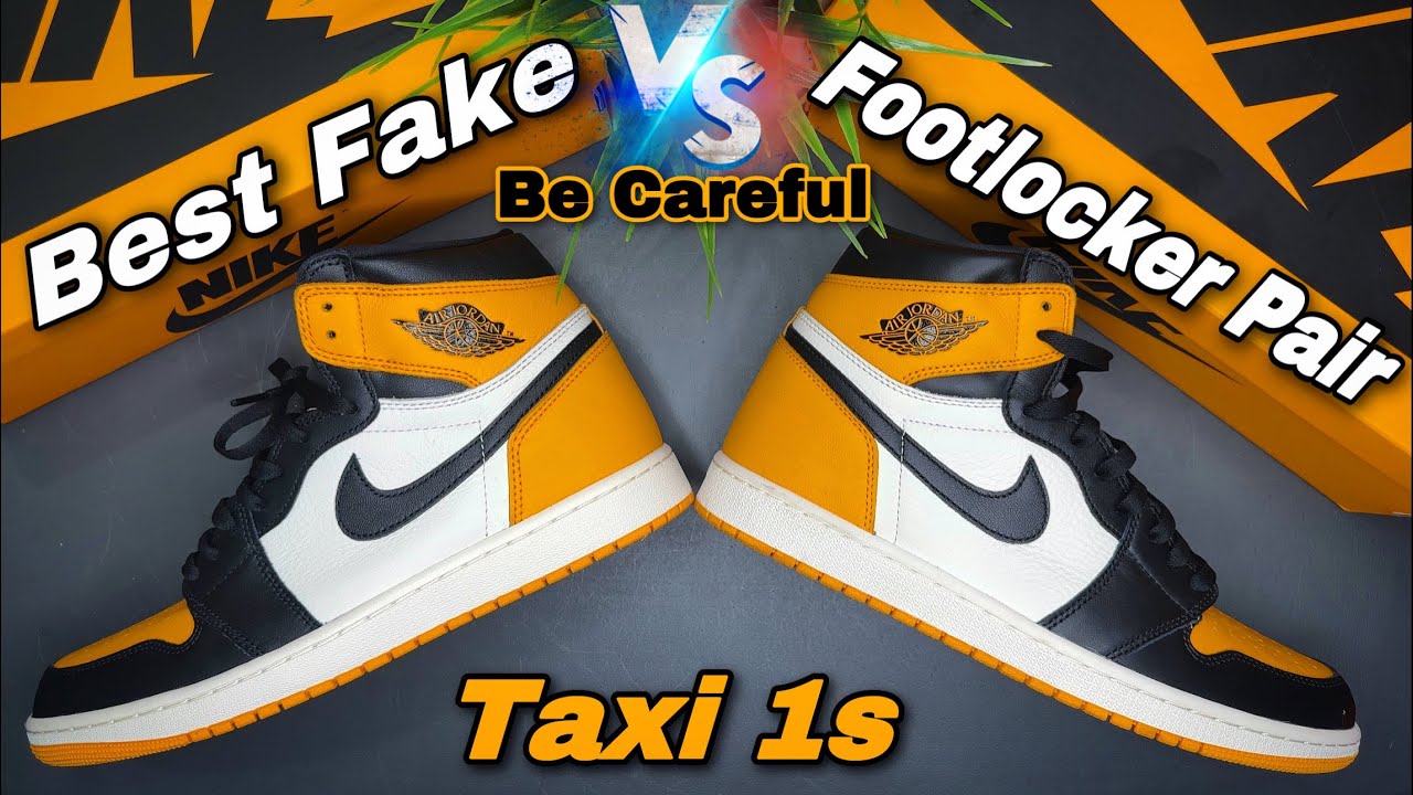 Real Vs Fake - Jordan 1 Taxi - Don’t Get Scam ⚠️ Legit Check Your Shoe ...