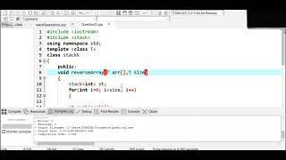 Reverse Array using Stack Task in Data structure and Algorithms