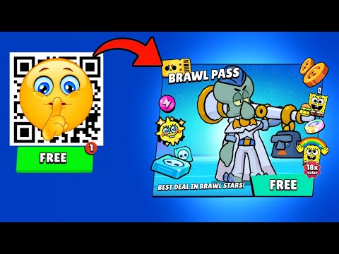 FREE BRAWL PASS QR CODE!  MEGA BOX & POWER MEAL OPEN  BRAWL STARS NEW UPDATE!