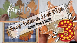 3 Easy Fall Sign DIYs - Autumn Leaf Crafts - Fall 2021