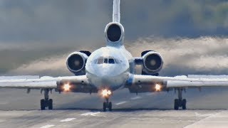 Der Tu-154-Pilot „erdete“ das Flugzeug kraftvoll auf der Landebahn