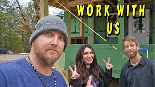 HUGE HELP NEEDED tiny house homesteading off-grid, cabin build DIY HOW TO sawmill tractor tiny cabin