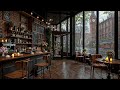 London Coffee Shop Jazz Ambience ☕ Rain Sounds & Smooth Jazz Piano for Relaxing and Focus