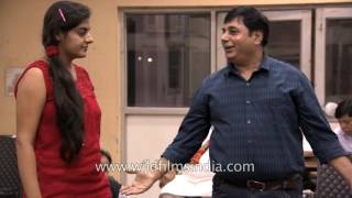 Modern Lakshman and mother Kaushalya rehearse for Ramlila