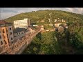 kok tobe hill cable car in almaty kazakhstan in summer