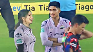 After win Man Of The match Award Gill meet with Sara in front of Pandya in GT vs SRH match
