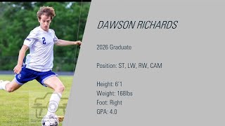 Dawson Richards, 2026 Grad, 4.0 GPA, Striker, Soccer Highlights