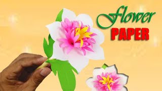 Easy Paper Flowers - HOW TO MAKE PAPER FLOWERS - Handmade Crafts