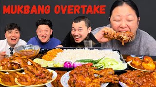 ALL PARTS OF CHICKEN MUKBANG!!! OVERTAKE BY FUNGUYZ!!! WINGS,LEG PIECE,EGG,FEET,GIZZARD!!!