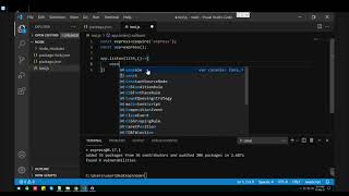 create express server exe in nodejs using pkg