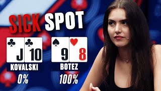 Alexandra Botez FEELS THE PRESSURE of a $10,000 BLUFF | Mystery Cash Challenge ♠️ PokerStars