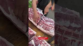 ep 380 skills cutting pork man street