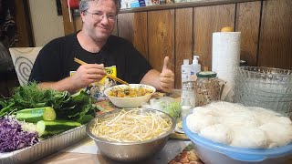 Khmer Food |  Delicious Homemade Khmer Noodles With Homegrown Vegetables Garden | Khmer USA  Vlog