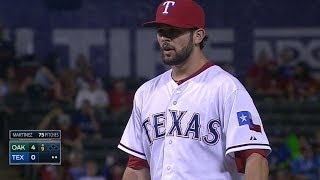 Martinez throws five scoreless innings