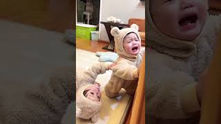 都问我双胞胎打架不，现在知道了吧#萌娃#人类幼崽  #baby