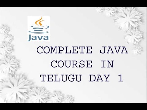 Complete Java Tutorial In Telugu Day1 - YouTube