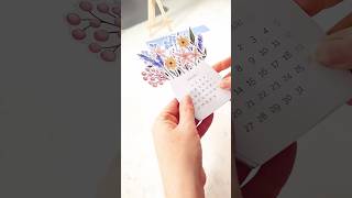 Print and cut out your own printable desk calendar bouquet #calendar2026 #printable #digitaldownload