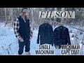 FILSON'S Unlined Mackinaw Cape Coat vs Single Mackinaw Cruiser