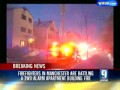 Fire Burns Manchester Apartment Building