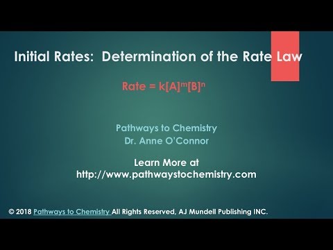 Initial Rates Determination of the Rate Law Initial Rates Determination of the Rate Law
