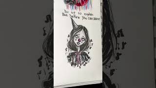 I drew the song CRY BABY 💧👶#melaniemartinez #crybaby #artist