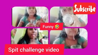 spit challenge part-1 #spit #vlog#blogger#funnyvideo #challengevideo#youtubeshorts #viralvideo