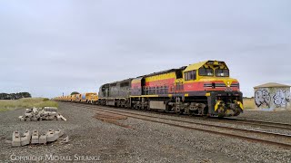 SSR / ARTC Ballast Train With BRM001 \u0026 C509  (24/11/2024) - PoathTV Australian Railways