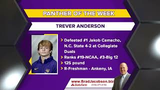 Panther of the Week, UNI Wrestling Trever Anderson