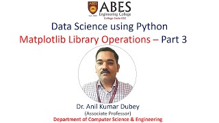 Matplotlib Library Operations (Part 3/5) | Data Science using Python | ABES Engineering College