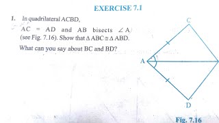 Class 9 Chapter 7 Exercise 7.1 (Que 1,2,3,4)| Ncert Maths Class 9 | CBSE