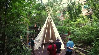 First Nations House Tipi Raising – University of Toronto