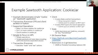 Hyperledger Sawtooth blockchain application development with CookieJar