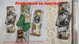 HOW TO USE JUNK IN YOUR JOURNALS AS BEAUTIFUL EPHEMERA. ~ LARGE SIDE CLUSTERS #msscrapbusters