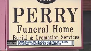 LARA seeks to revoke license of Perry Funeral Home due to multiple violations