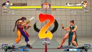 ウルトラストリートファイターIVバトル：バルログ(Vega) vs 春麗(Chun-Li)